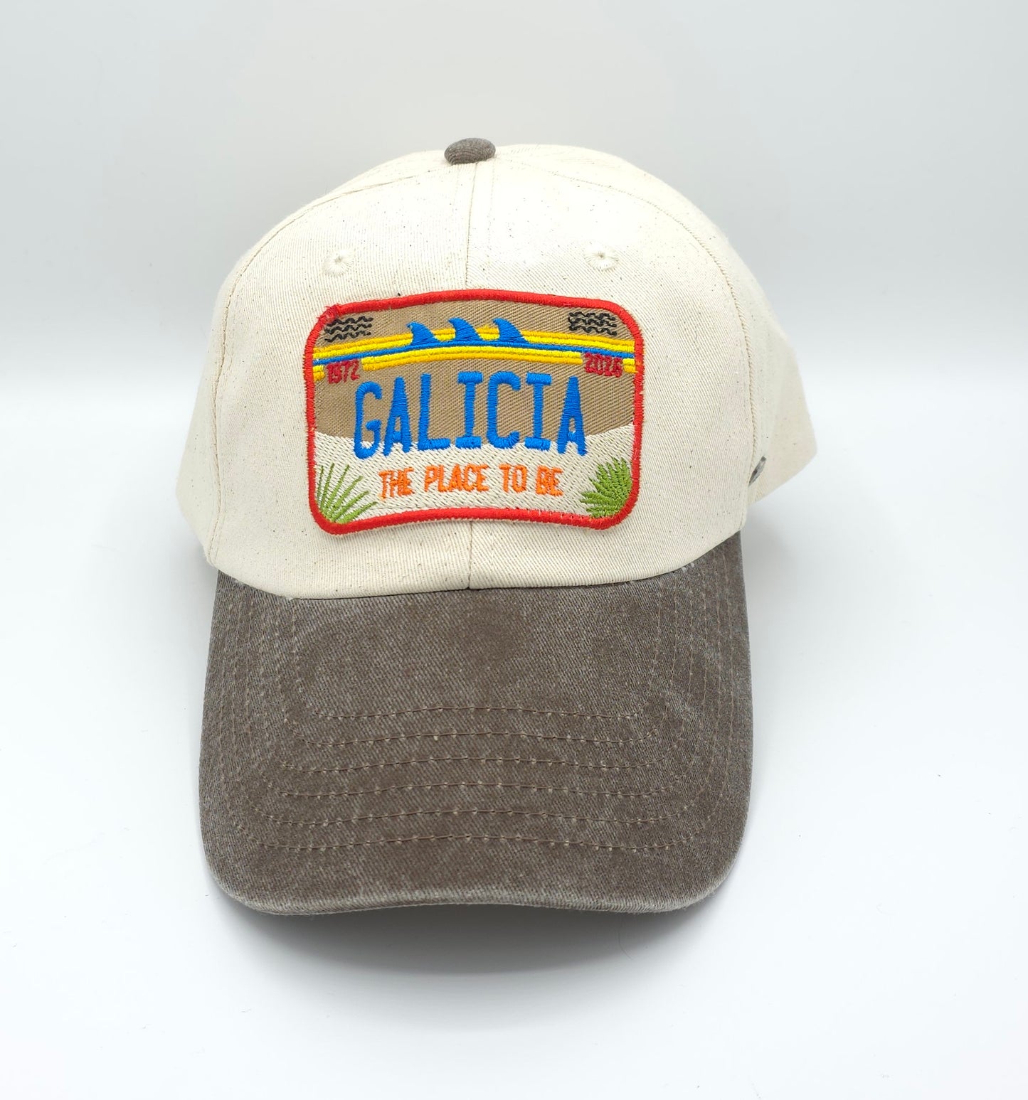 GORRA MARRÓN CON PARCHE